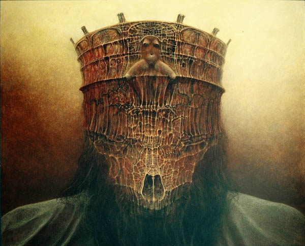 Психоделические картины от Zdzislawа Beksi'nski (101 фото)