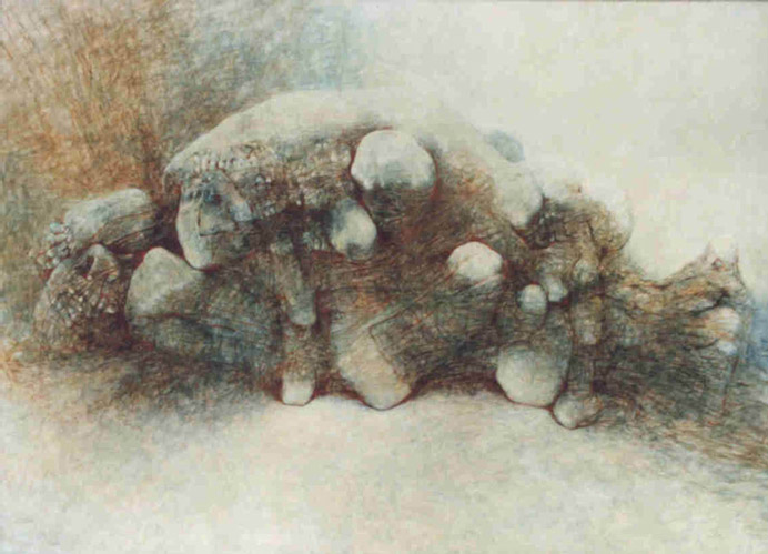 Психоделические картины от Zdzislawа Beksi'nski (101 фото)
