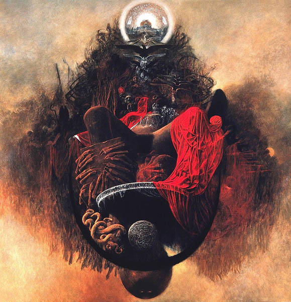 Психоделические картины от Zdzislawа Beksi'nski (101 фото)