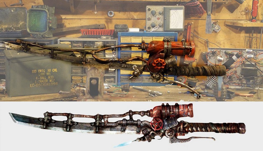 Фанат Fallout 4 сделал меч из этой игры