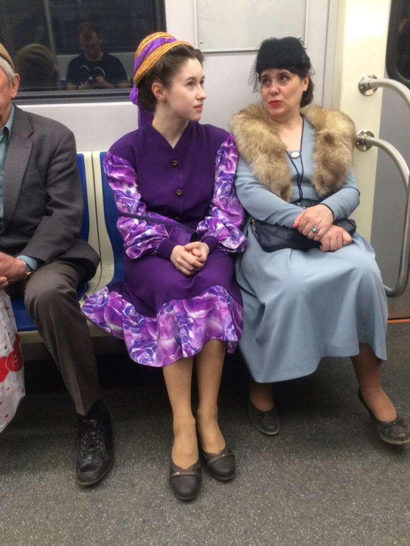Модники из российского метрополитена