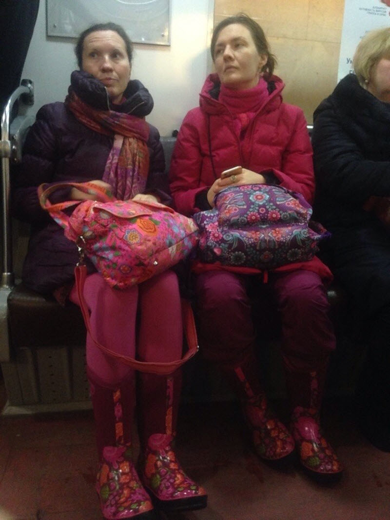 Модники из российского метрополитена