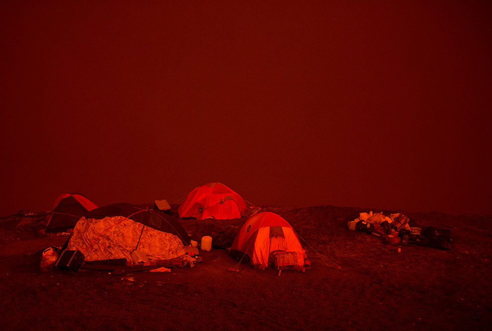 Извержение вулкана Плоский Толбачик. Виды с вертолета