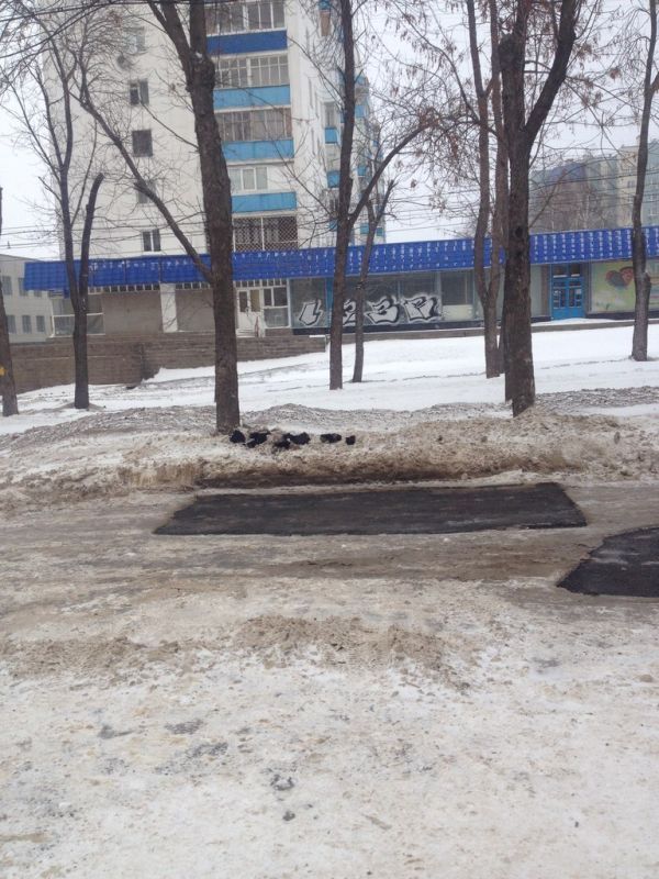 Ремонт дороги в Уфе
