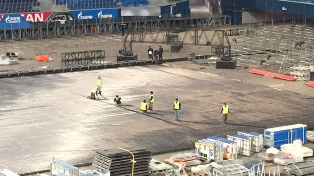 Обратная сторона "Газпром Арены": как создается ледовый стадион Обратная сторона "Газпром Арены": как создается ледовый стадион