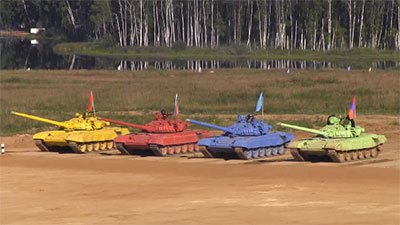Россияне завоевали золото по танковому биатлону Россияне завоевали золото по танковому биатлону