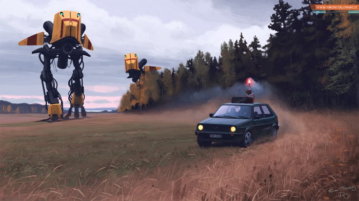 Artworks by Simon Stalenhag