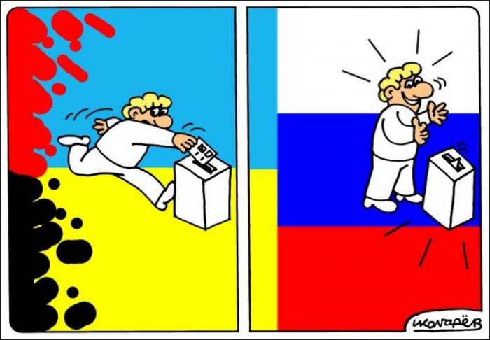 Карикатуры про Крым и не только