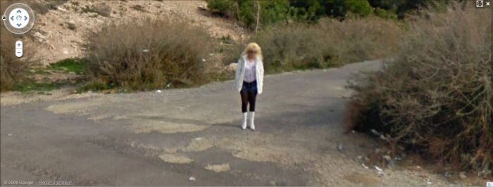 Путаны на картах Google
