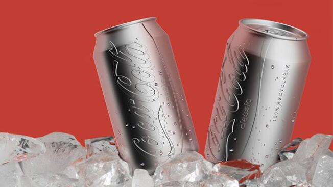 Новый дизайн банки для Coca-Cola