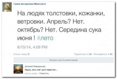 Прикольные комментарии из социальных сетей (29 фото)