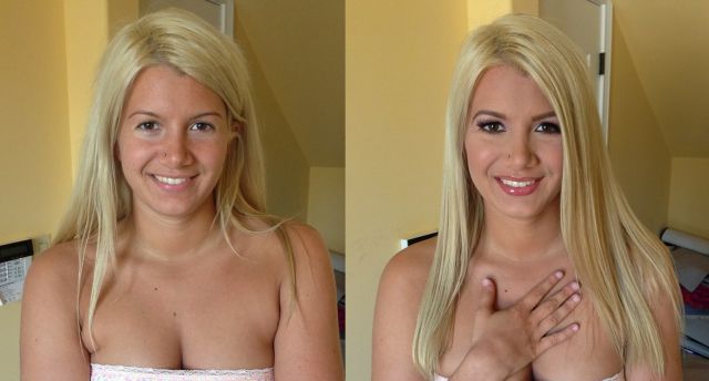 Умопомрачительные фотографии до и после макияжа (28 фото)