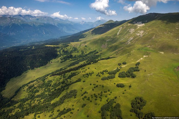 Архыз, главный Кавказский хребет и Софийский ледник (43 фото)
