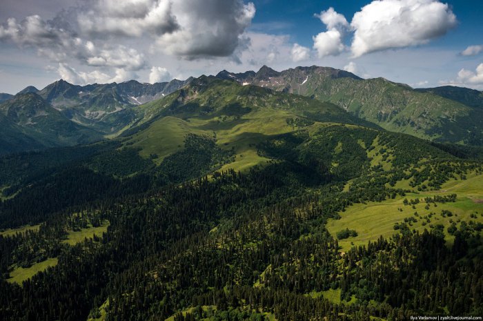 Архыз, главный Кавказский хребет и Софийский ледник (43 фото)
