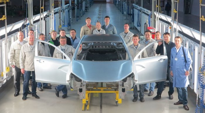 В Ижевске сварили первый кузов Lada Vesta
