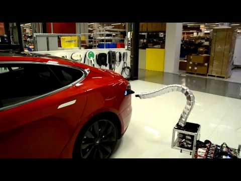 Змея-зарядка от Tesla