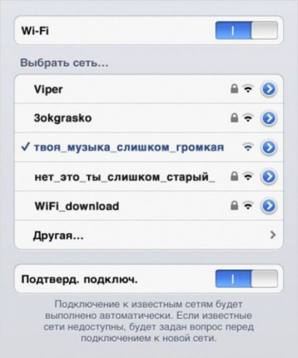 15 креативных названий Wi-Fi-сетей от наших соотечественников