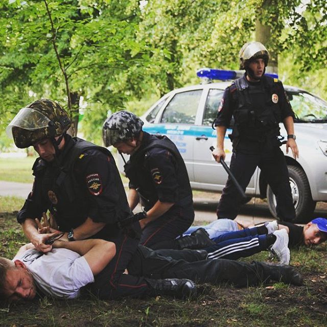 Российская полиция на фото в Instagram