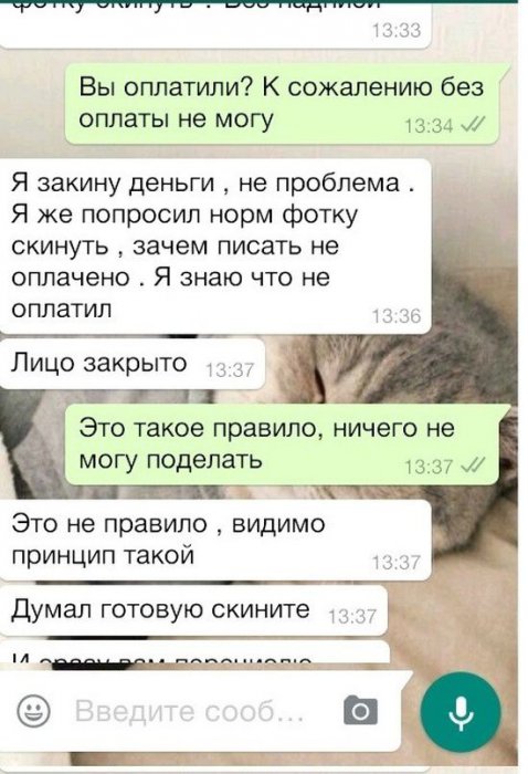 Не оплачено