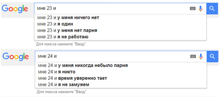 Как с возрастом меняются поисковые запросы