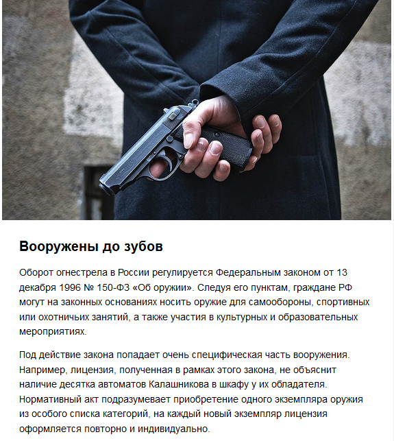 Оборот огнестрельного оружия в России
