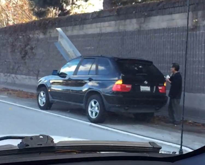 Везучий водитель BMW