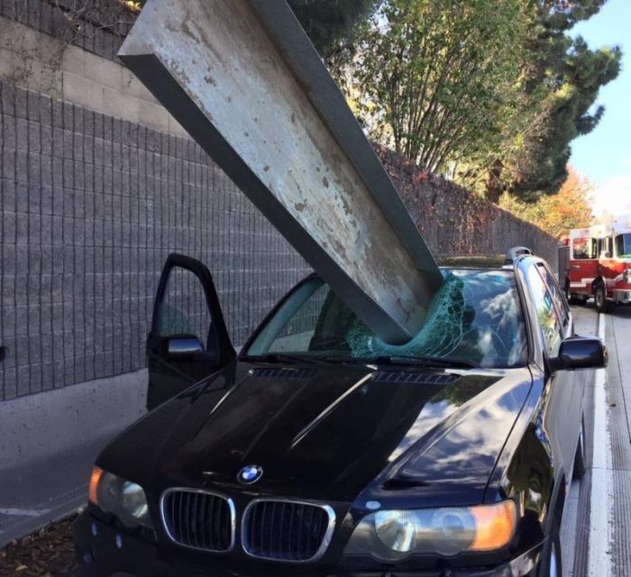 Везучий водитель BMW