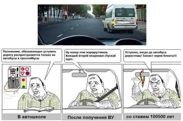 Стаж водителя и ПДД