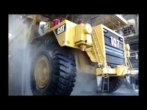Механическое порно: мытье карьерной техники