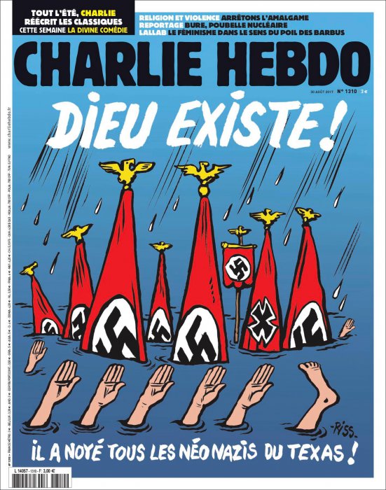 Charlie Hebdo про наводнение в Техасе