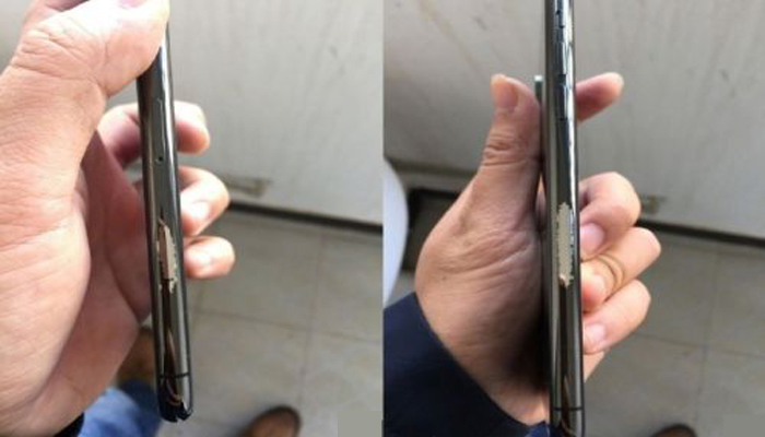 iPhone X еще и облазит!