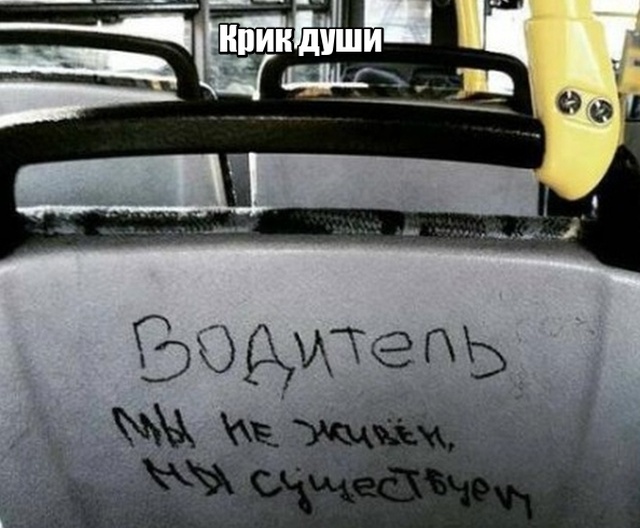 Глубокомысленные заметки "народных философов" на улицах и в общественном транспорте