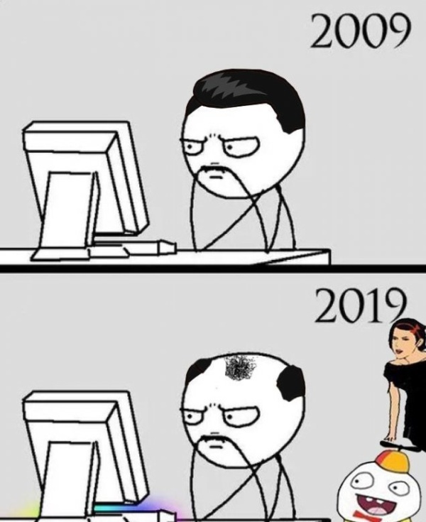 Юмор и картинки на тему "10YearChallenge"