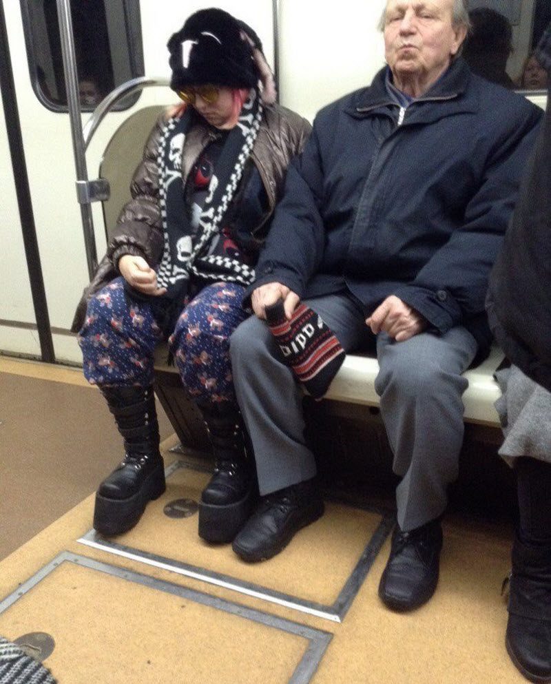 Модники из российского метрополитена