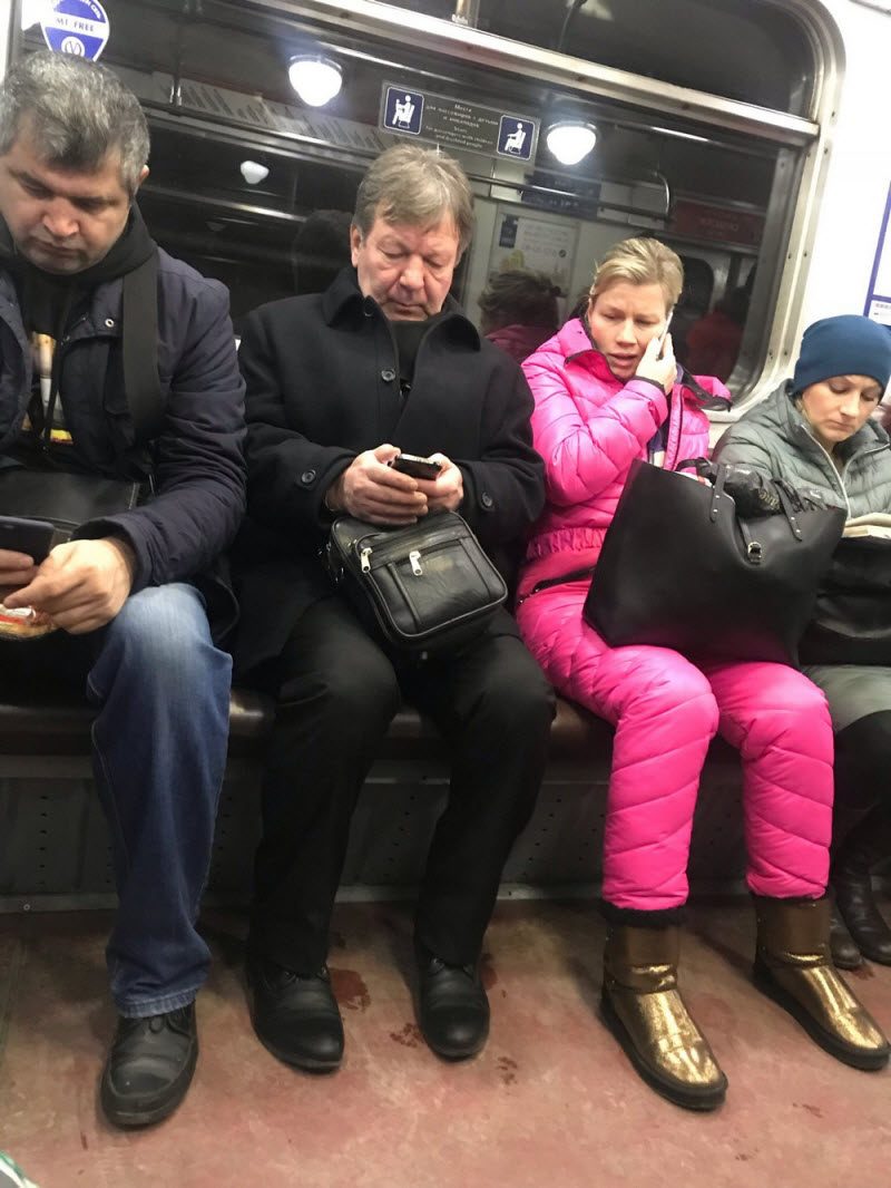 Модники из российского метрополитена