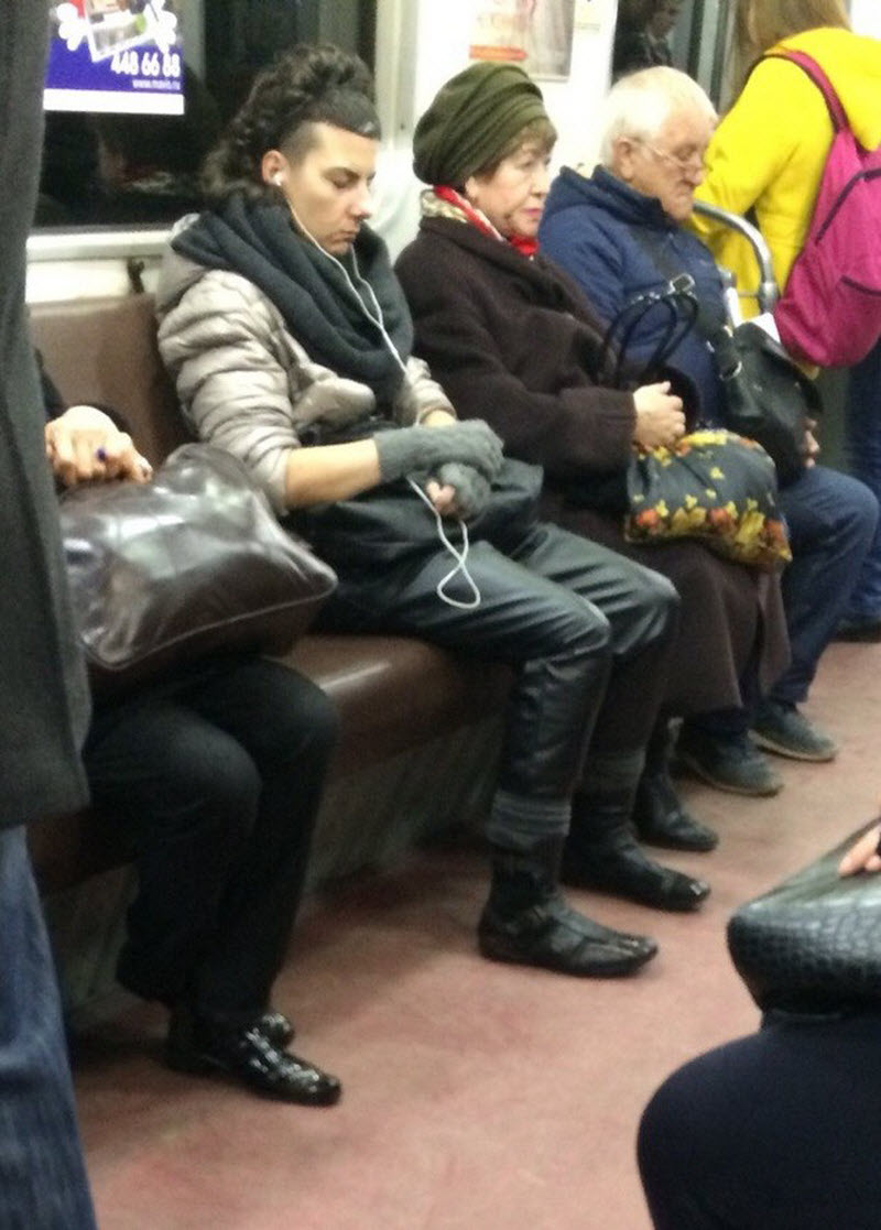 Модники из российского метрополитена