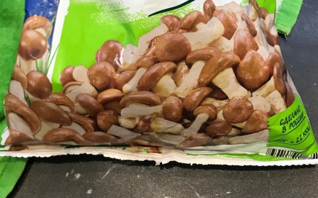Замороженные грибочки и их реальный вес