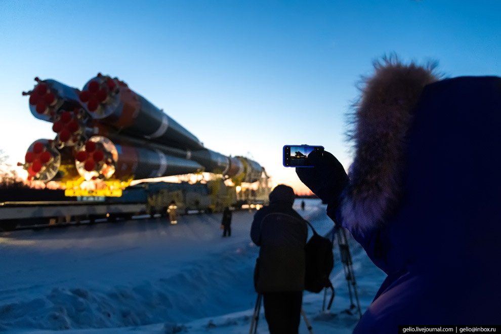 Старт ракеты «Союз-2.1а»
