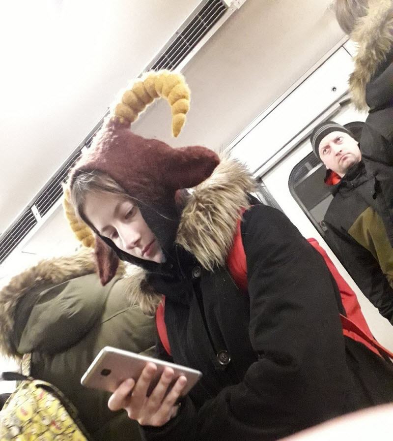 Модники из российского метрополитена