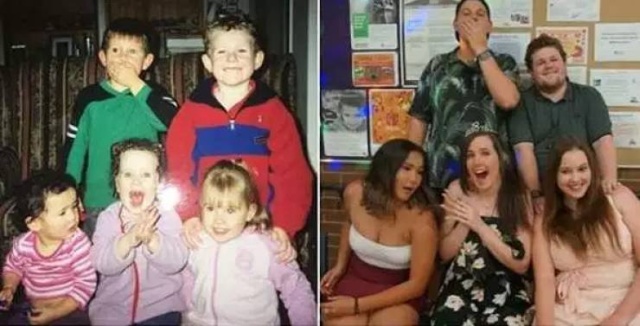 Люди воссоздают свои старые фотографии