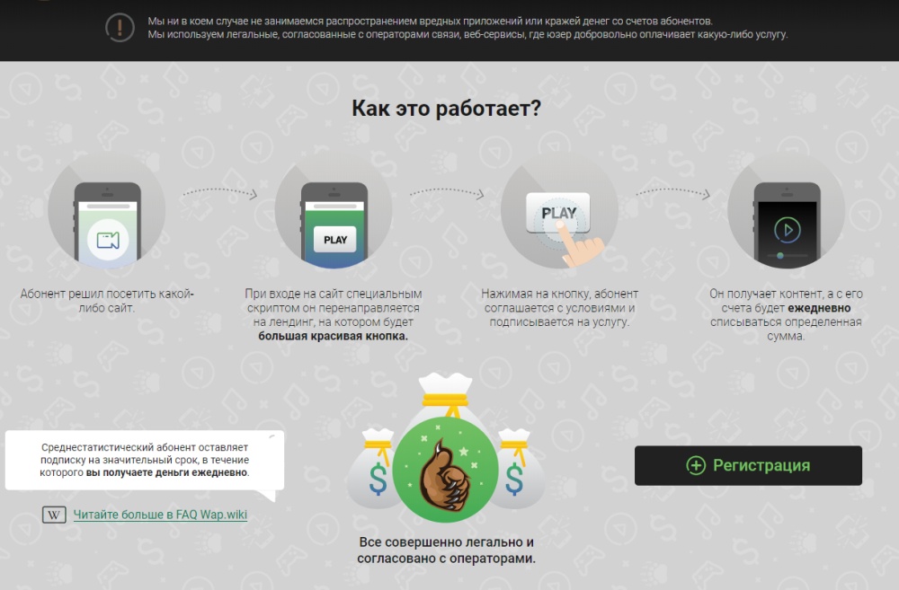 Услуга "Wap-click": как работает легальное мошенничество