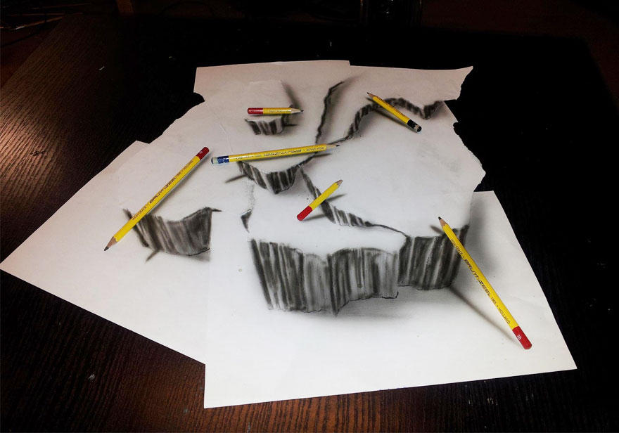 Самые впечатляющие карандашные 3D-рисунки от художников со всего света