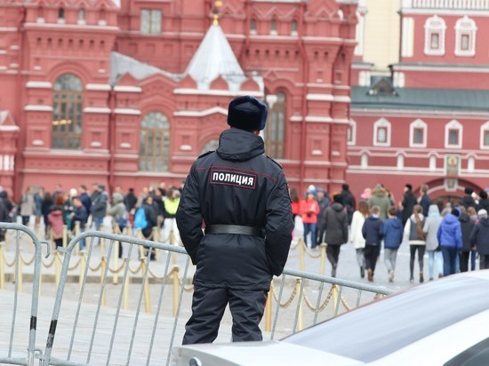 Школьник на спор отвесил пинок полицейскому на Манежной площади    