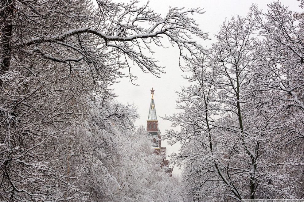 Москва после снегопада