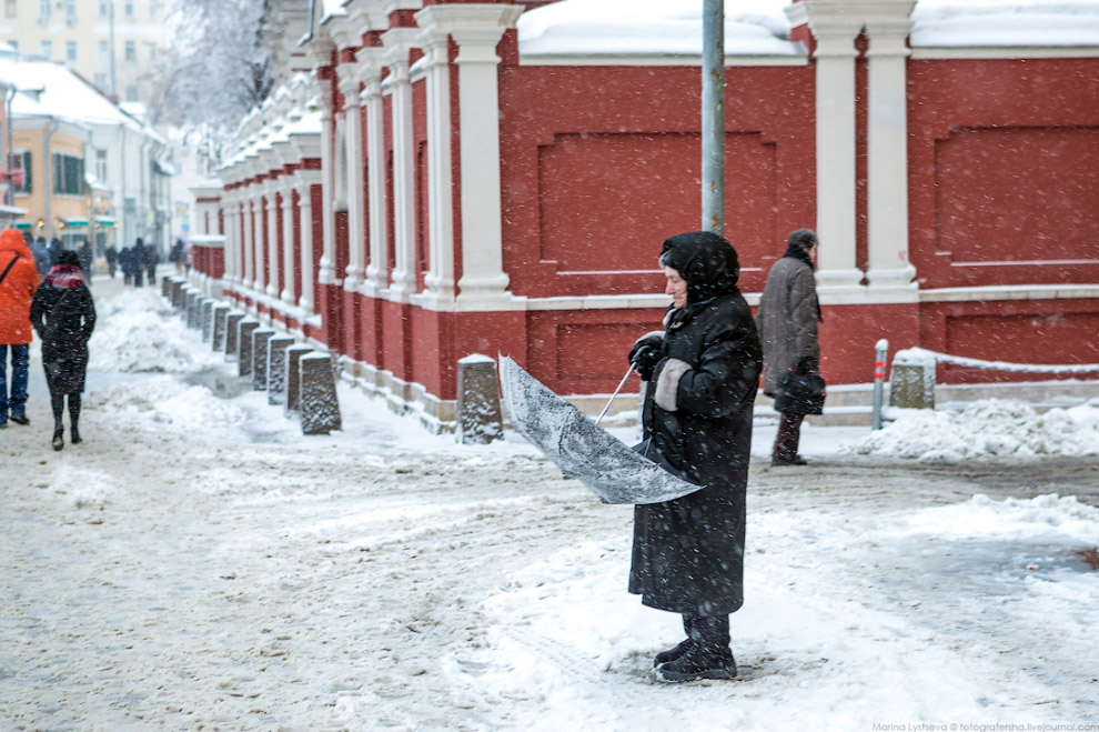 Москва после снегопада