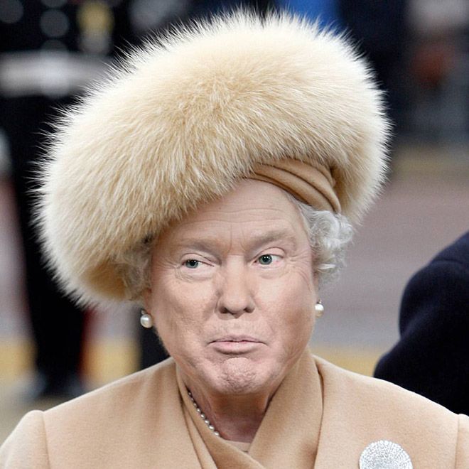 Если бы Трамп стал королевой Великобритании