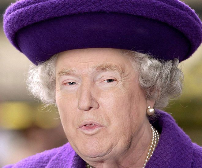 Если бы Трамп стал королевой Великобритании