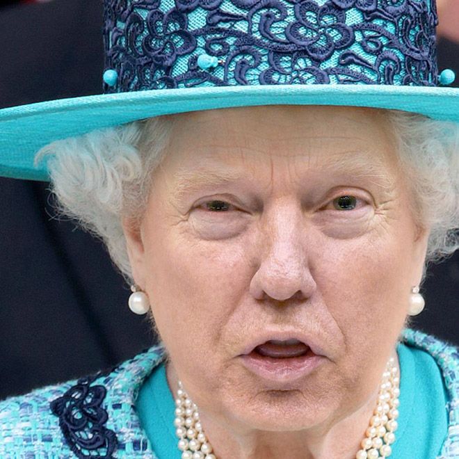 Если бы Трамп стал королевой Великобритании