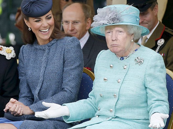 Если бы Трамп стал королевой Великобритании