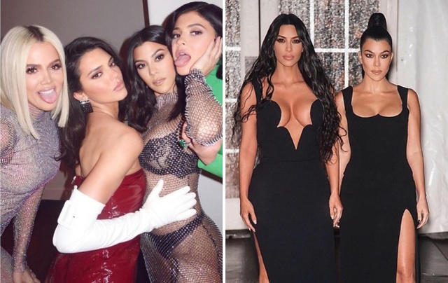 Ким и Кортни Кардашьян не узнать без макияжа